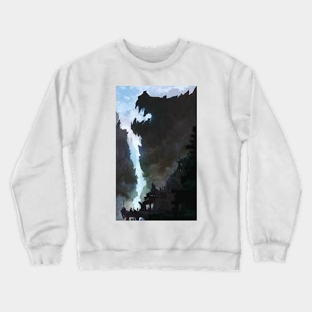 Dragon Cave Crewneck Sweatshirt by tiagosousa